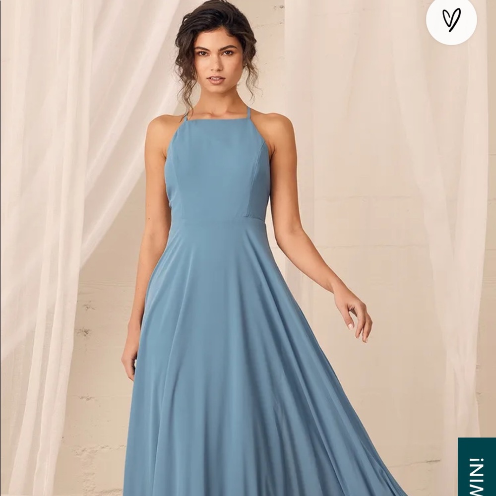 Lulu’s NAVY maxi dress, size XS